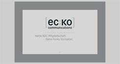 Desktop Screenshot of ecko-communications.de